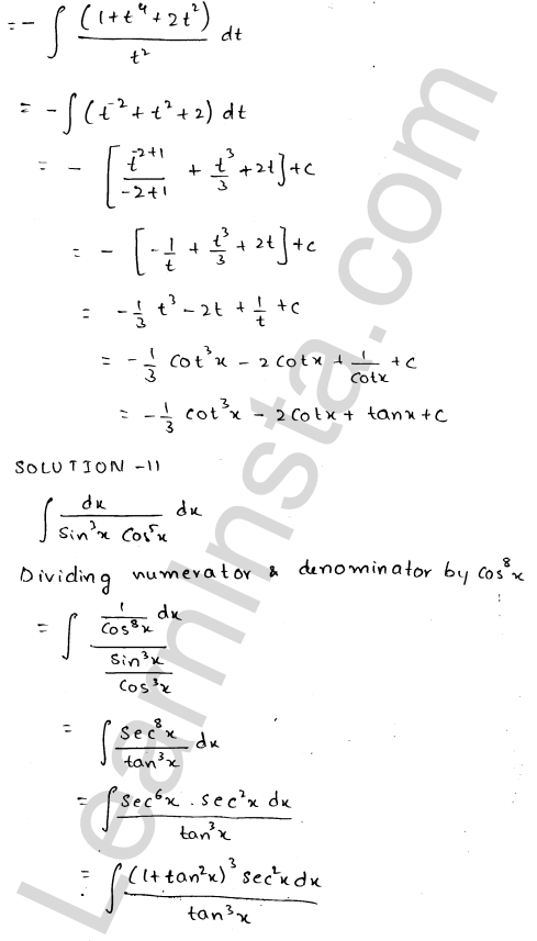 RD Sharma Class 12 Solutions Chapter 19 Indefinite Integrals Ex 19.12 1.7