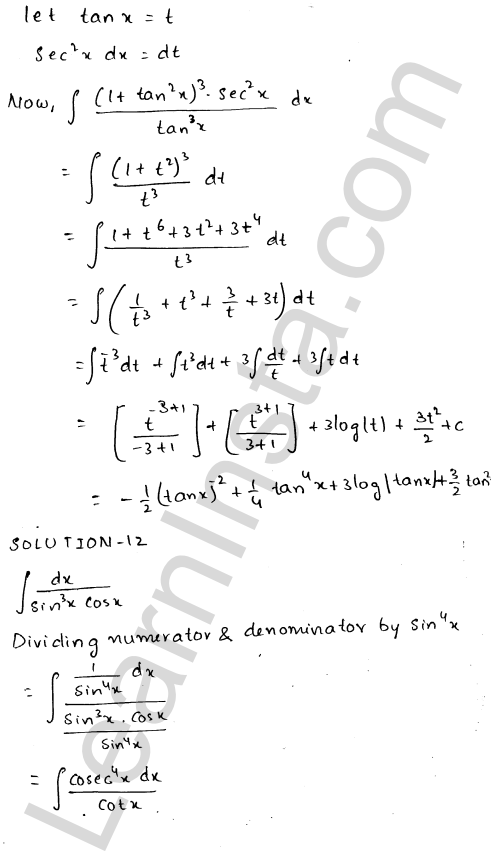 RD Sharma Class 12 Solutions Chapter 19 Indefinite Integrals Ex 19.12 1.8