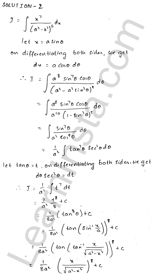 RD Sharma Class 12 Solutions Chapter 19 Indefinite Integrals Ex 19.13 1.3