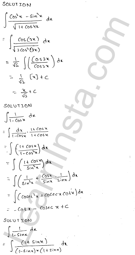 RD Sharma Class 12 Solutions Chapter 19 Indefinite Integrals Ex 19.2 1.13