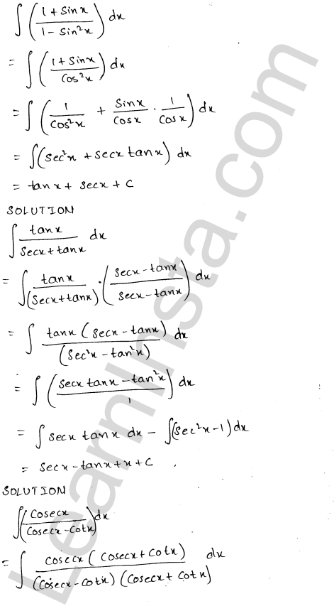 RD Sharma Class 12 Solutions Chapter 19 Indefinite Integrals Ex 19.2 1.14