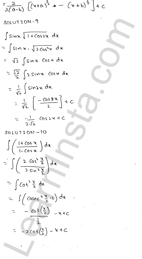 RD Sharma Class 12 Solutions Chapter 19 Indefinite Integrals Ex 19.3 1.4