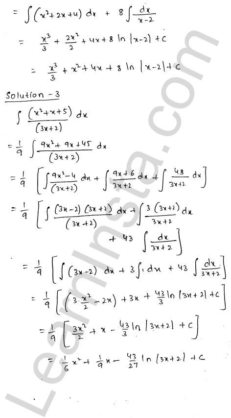 RD Sharma Class 12 Solutions Chapter 19 Indefinite Integrals Ex 19.4 1.2