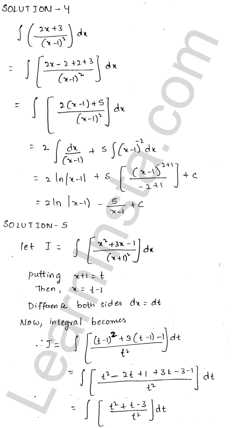 RD Sharma Class 12 Solutions Chapter 19 Indefinite Integrals Ex 19.4 1.3