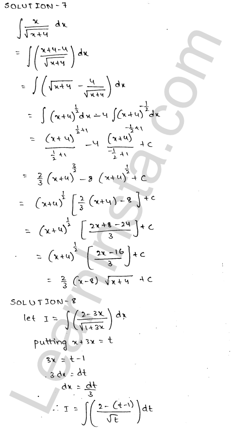 RD Sharma Class 12 Solutions Chapter 19 Indefinite Integrals Ex 19.5 1.6