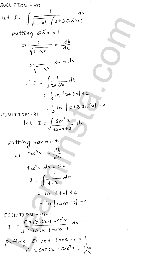 RD Sharma Class 12 Solutions Chapter 19 Indefinite Integrals Ex 19.8 1.19