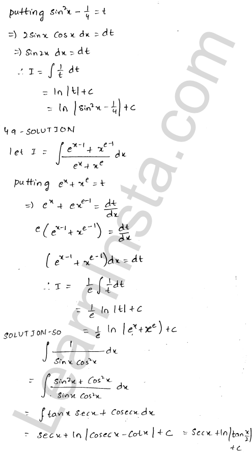 RD Sharma Class 12 Solutions Chapter 19 Indefinite Integrals Ex 19.8 1.23