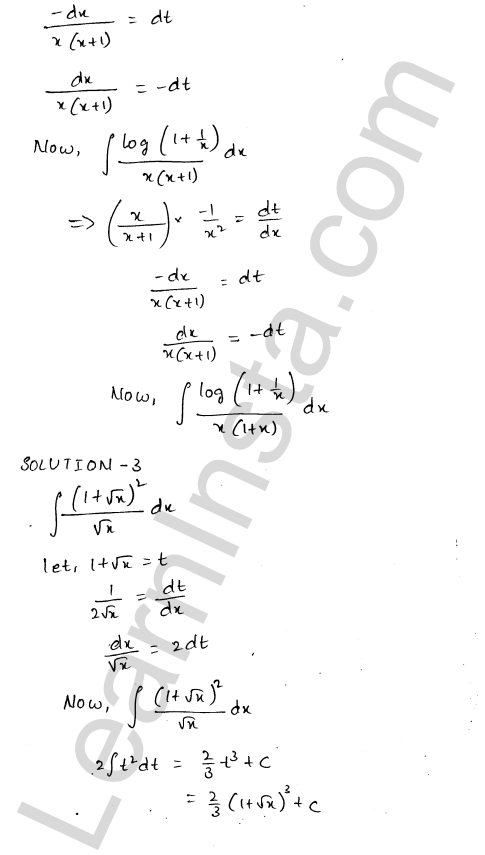 RD Sharma Class 12 Solutions Chapter 19 Indefinite Integrals Ex 19.9 1.2