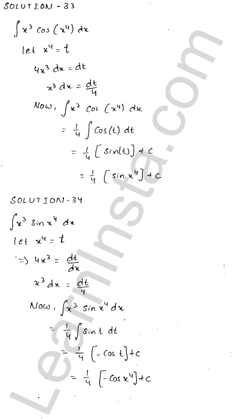 RD Sharma Class 12 Solutions Chapter 19 Indefinite Integrals Ex 19.9 1.22