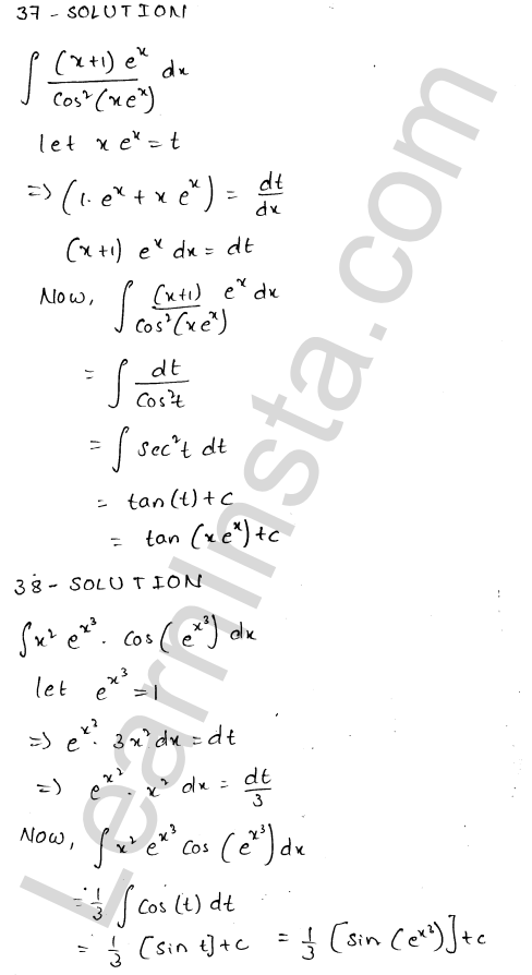 RD Sharma Class 12 Solutions Chapter 19 Indefinite Integrals Ex 19.9 1.24