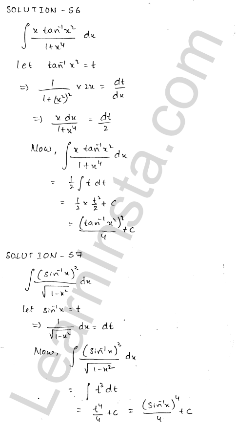 RD Sharma Class 12 Solutions Chapter 19 Indefinite Integrals Ex 19.9 1.35