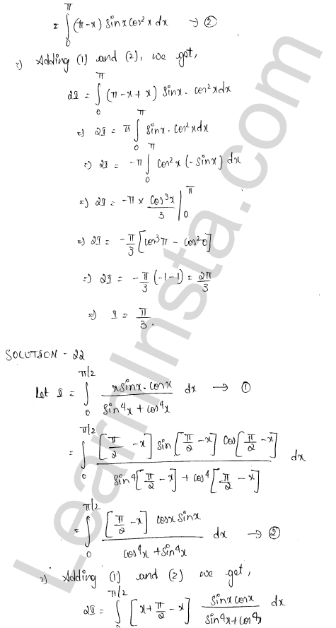 RD Sharma Class 12 Solutions Chapter 20 Definite Integrals Ex 20.5 1.24