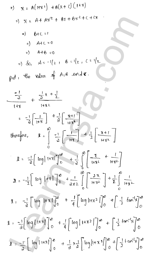 Class RD Sharma Class 12 Solutions Chapter 20 Definite Integrals Revision Exercise 1.11