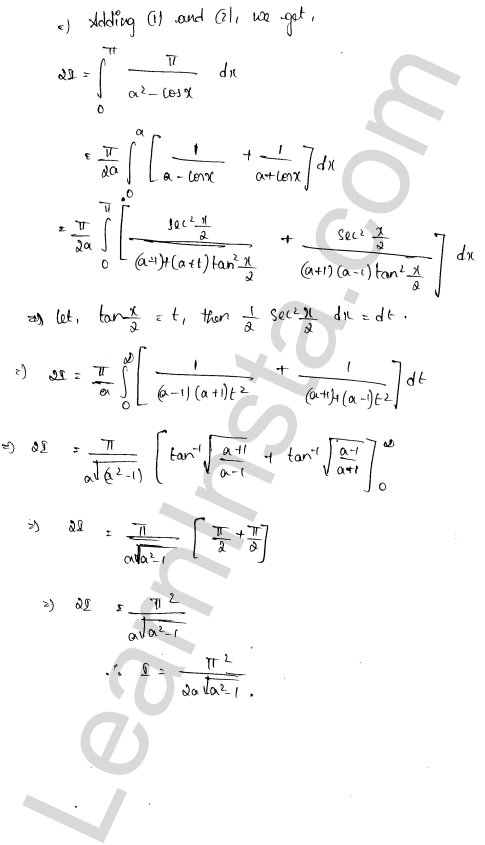 RD Sharma Class 12 Solutions Chapter 20 Definite Integrals Revision Exercise 1.36