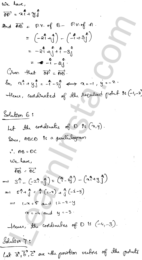 RD Sharma Class 12 Solutions Chapter 23 Algebra of Vectors Ex 23.5 1.3
