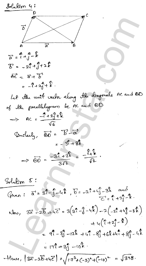 RD Sharma Class 12 Solutions Chapter 23 Algebra of Vectors Ex 23.6 1.3