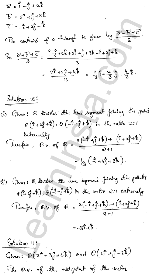 RD Sharma Class 12 Solutions Chapter 23 Algebra of Vectors Ex 23.6 1.5