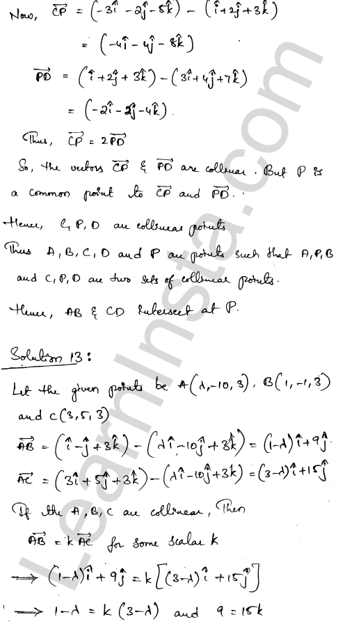 RD Sharma Class 12 Solutions Chapter 23 Algebra of Vectors Ex 23.7 1.9