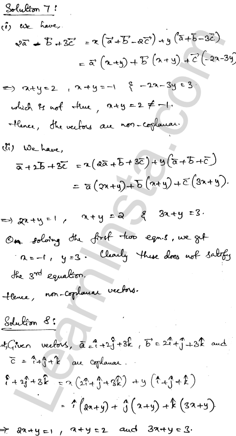 RD Sharma Class 12 Solutions Chapter 23 Algebra of Vectors Ex 23.8 1.8