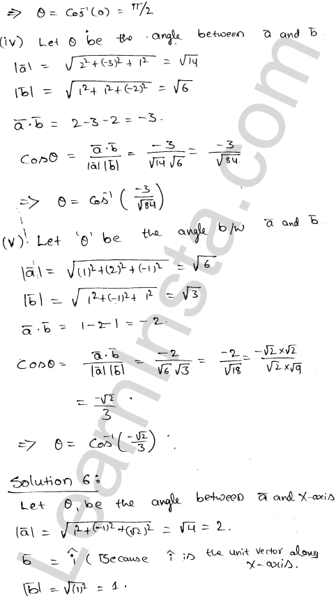 RD Sharma Class 12 Solutions Chapter 24 Scalar Or Dot Product Ex 24.1 1.5