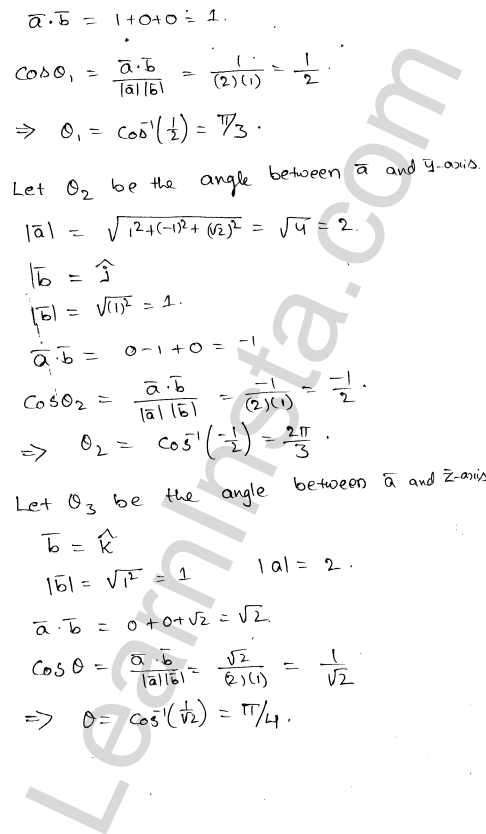 RD Sharma Class 12 Solutions Chapter 24 Scalar Or Dot Product Ex 24.1 1.6