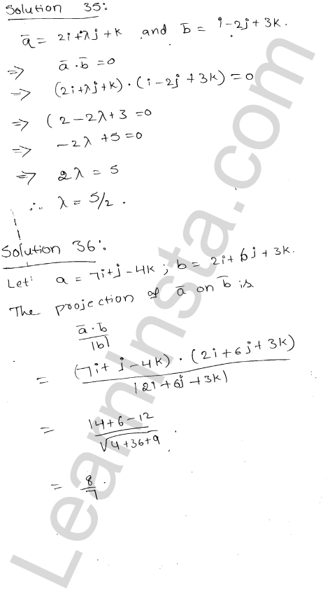 RD Sharma Class 12 Solutions Chapter 24 Scalar Or Dot Product VSAQ 1.13