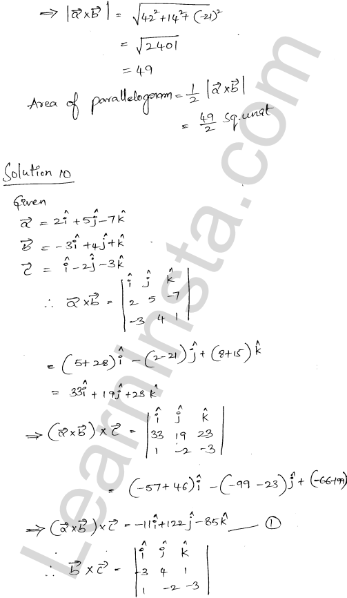RD Sharma Class 12 Solutions Chapter 25 Vector or Cross Product Ex 25.1 1.11