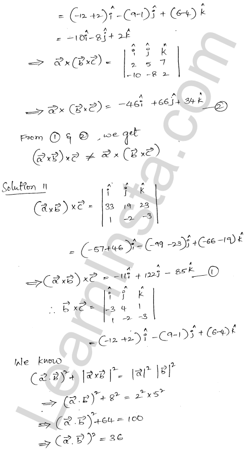 RD Sharma Class 12 Solutions Chapter 25 Vector or Cross Product Ex 25.1 1.12