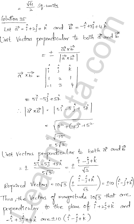 RD Sharma Class 12 Solutions Chapter 25 Vector or Cross Product Ex 25.1 1.29