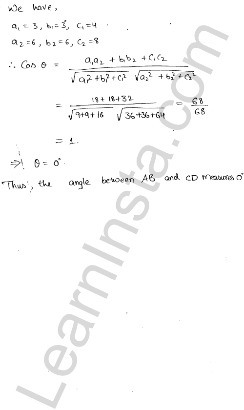 RD Sharma Class 12 Solutions Chapter 27 Direction Cosines and Direction Ratios Ex 27.1 1.12