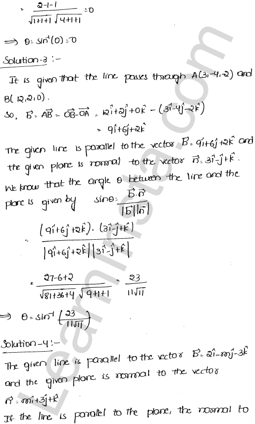 RD Sharma Class 12 Solutions Chapter 29 The plane Ex 29.11 1.2