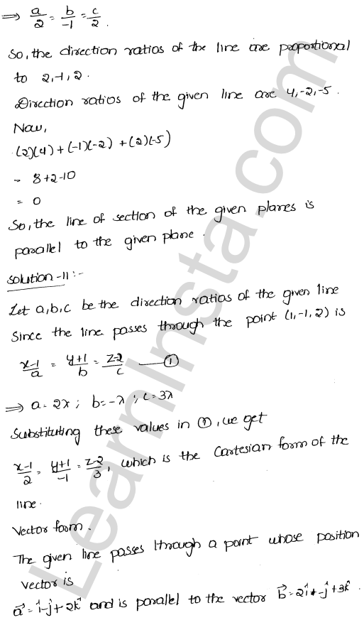 RD Sharma Class 12 Solutions Chapter 29 The plane Ex 29.11 1.8
