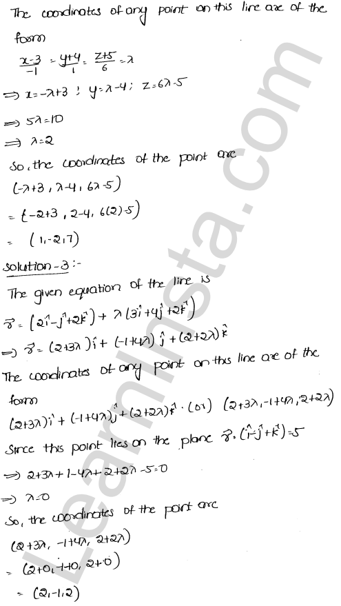 RD Sharma Class 12 Solutions Chapter 29 The plane Ex 29.12 1.4