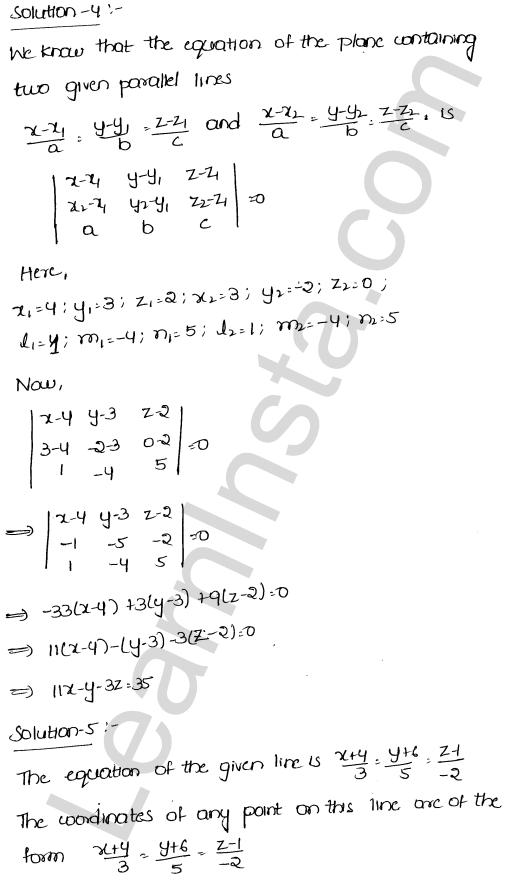 RD Sharma Class 12 Solutions Chapter 29 The plane Ex 29.13 1.4