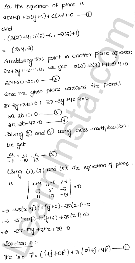 RD Sharma Class 12 Solutions Chapter 29 The plane Ex 29.13 1.6