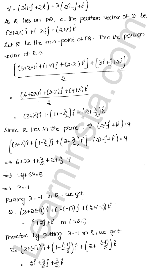 RD Sharma Class 12 Solutions Chapter 29 The plane Ex 29.15 1.4