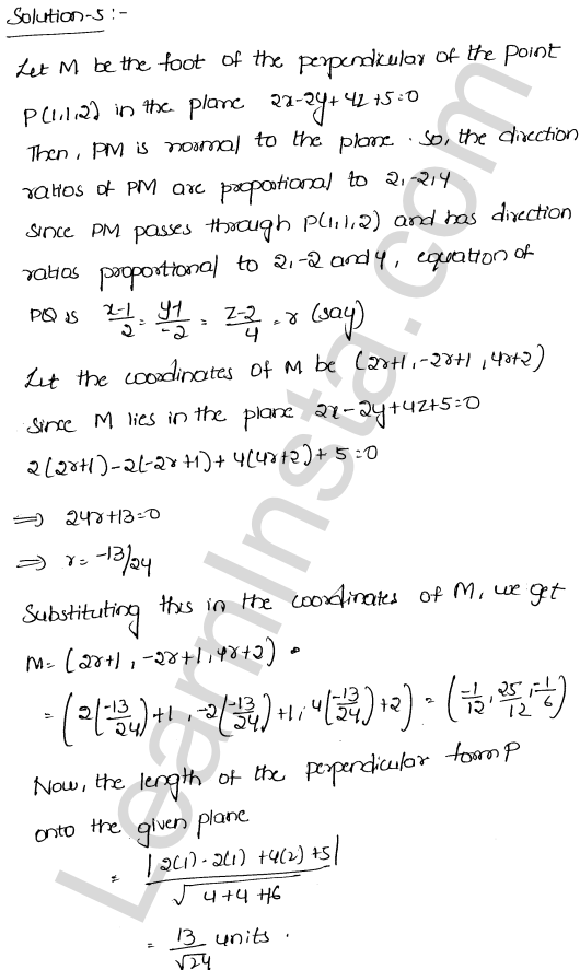 RD Sharma Class 12 Solutions Chapter 29 The plane Ex 29.15 1.5