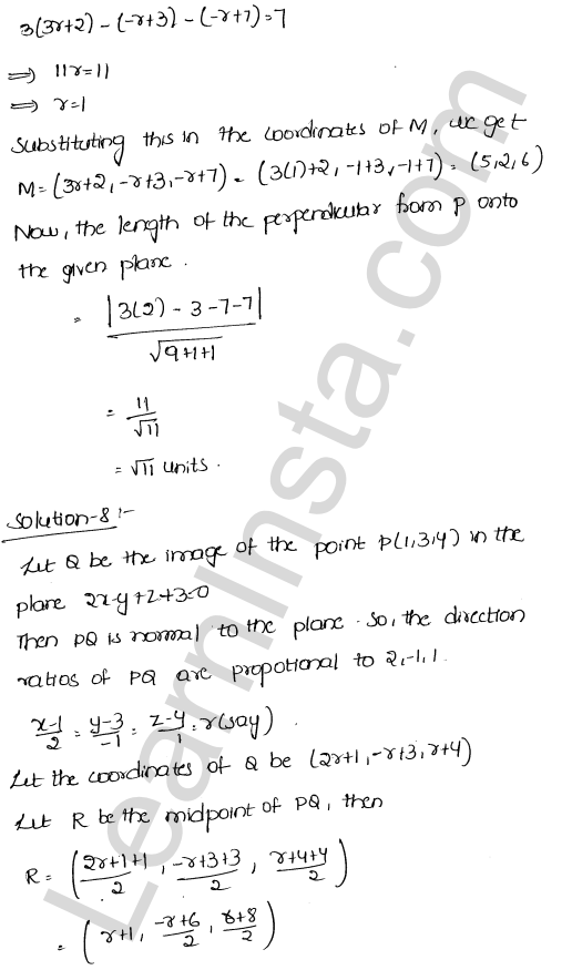 RD Sharma Class 12 Solutions Chapter 29 The plane Ex 29.15 1.8