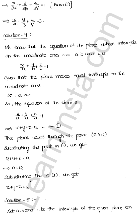 RD Sharma Class 12 Solutions Chapter 29 The plane Ex 29.2 1.4