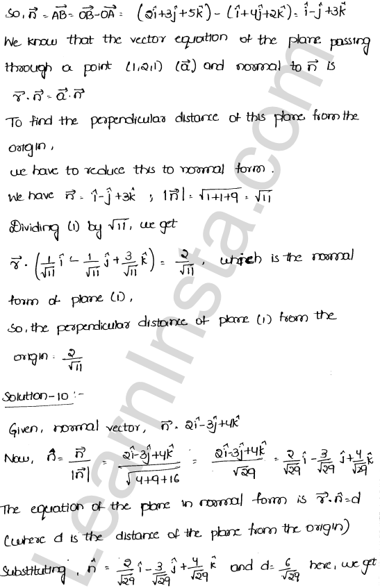 RD Sharma Class 12 Solutions Chapter 29 The plane Ex 29.4 1.6