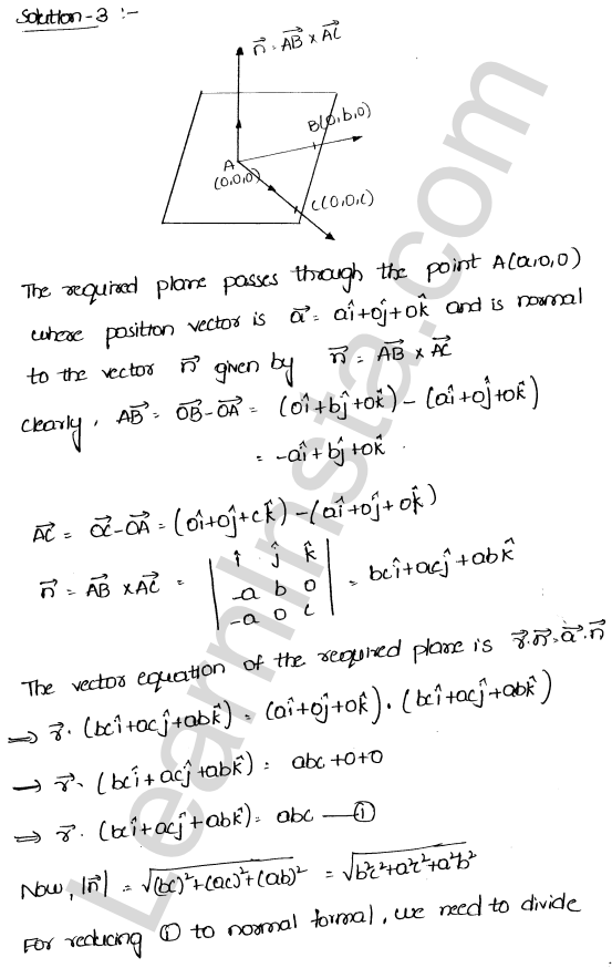 RD Sharma Class 12 Solutions Chapter 29 The plane Ex 29.5 1.3