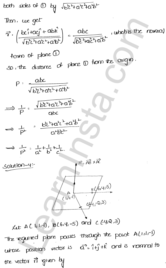 RD Sharma Class 12 Solutions Chapter 29 The plane Ex 29.5 1.4