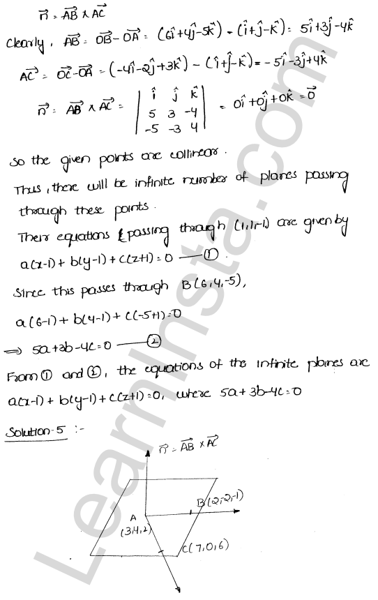 RD Sharma Class 12 Solutions Chapter 29 The plane Ex 29.5 1.5