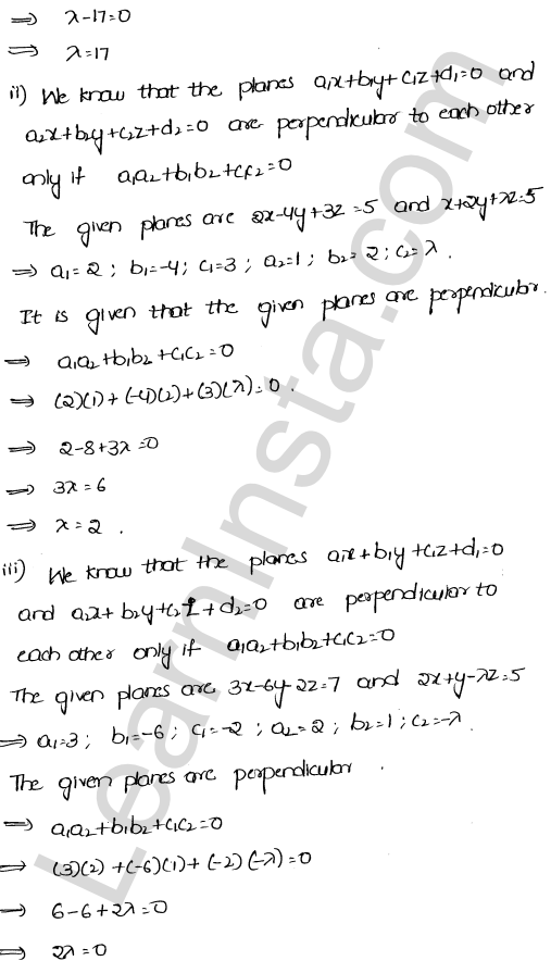 RD Sharma Class 12 Solutions Chapter 29 The plane Ex 29.6 1.6