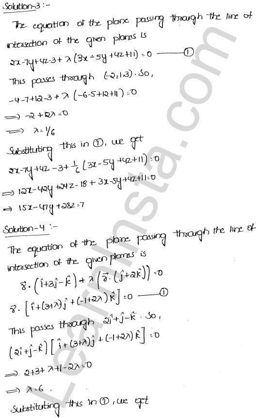 RD Sharma Class 12 Solutions Chapter 29 The plane Ex 29.8 1.2
