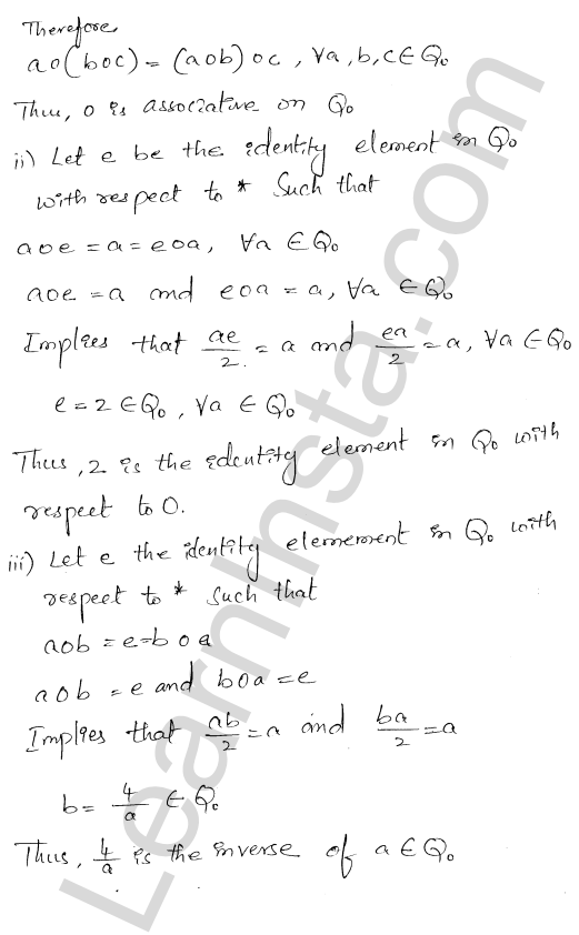 RD Sharma Class 12 Solutions Chapter 3 Binary Operations Ex 3.4 1.9