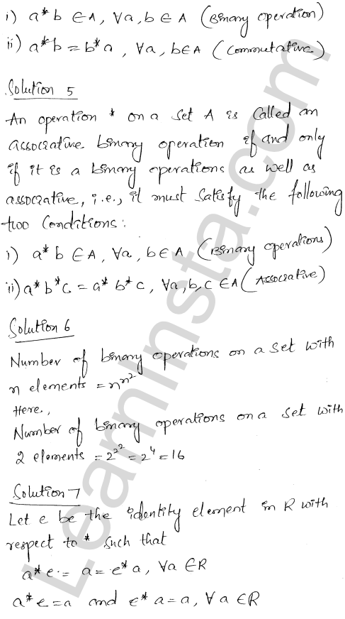 RD Sharma Class 12 Solutions Chapter 3 Binary Operations VSAQ 1.3
