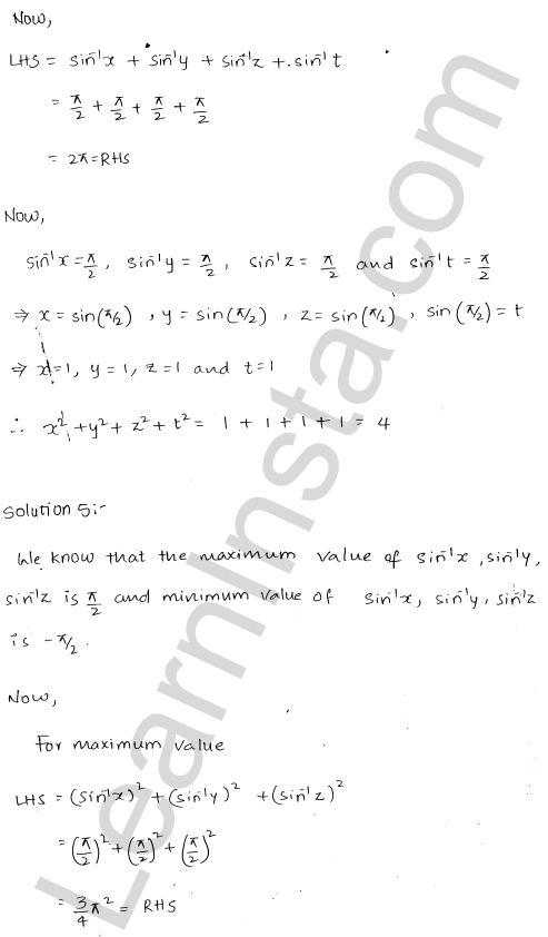 RD Sharma Class 12 Solutions Chapter 4 Inverse Trigonometric Functions Ex 4.1 1.5