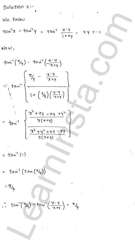 RD Sharma Class 12 Solutions Chapter 4 Inverse Trigonometric Functions Ex 4.11 1.3