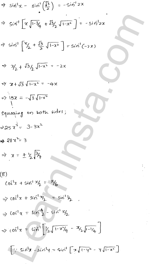 RD Sharma Class 12 Solutions Chapter 4 Inverse Trigonometric Functions Ex 4.12 1.4